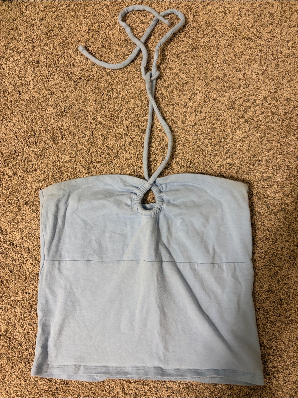 Hollister Light Blue Halter Tube Top